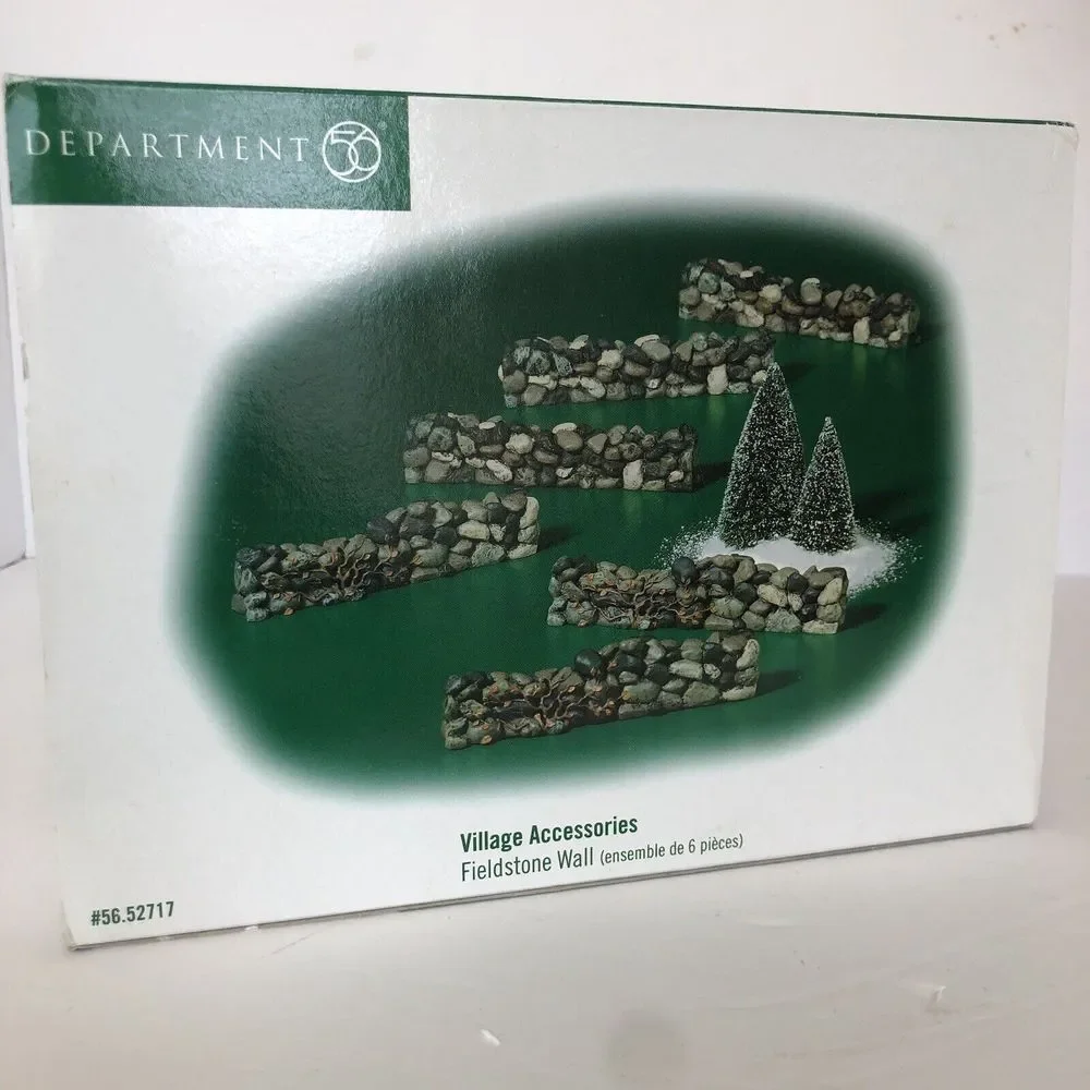 Department 56 Village Accessories Fieldstone Wall‎ 56.52717 Set of 6 Pieces